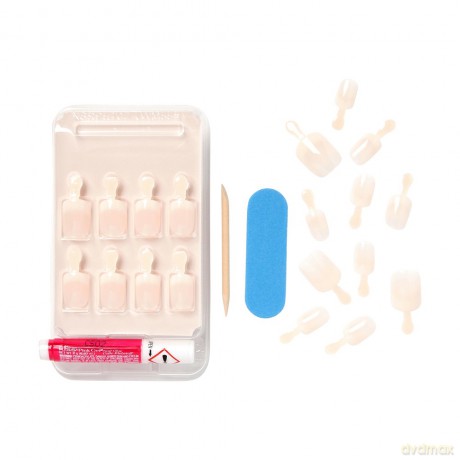 KISS Salon Sztuczne Paznokcie Acrylic French Nude - Breathtaking (RS)(28szt)