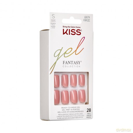 KISS Sztuczne Paznokcie Gel Fantasy - Ribbons (rozmiar S)(28szt)