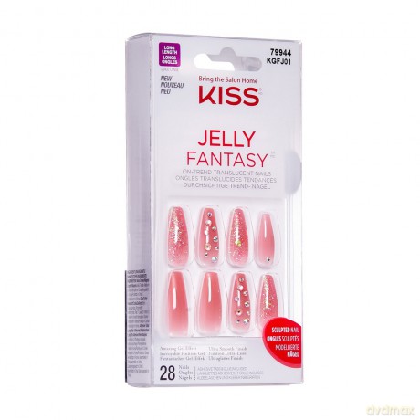 KISS Sztuczne Paznokcie Jelly Fantasy - Be Jelly(28szt)
