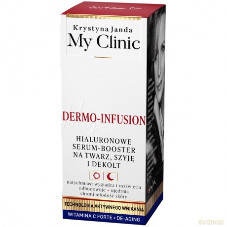 KRYSTYNA JANDA My Clinic Dermo-Infusion Hialuronowe Serum Booster na twarz,szyję i dekolt na dzień i noc 30ml