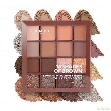 LAMEL Paleta cieni Shades of Brown No. 16-3