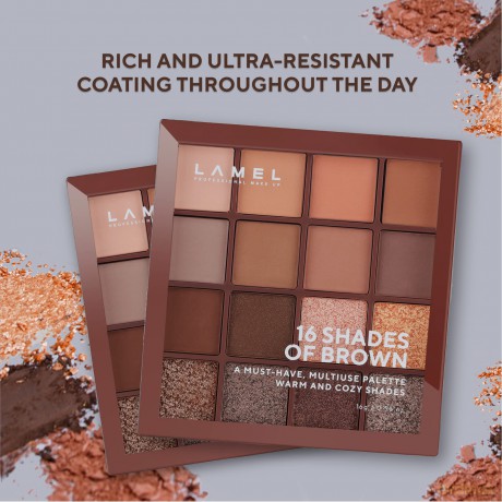 LAMEL Paleta cieni Shades of Brown No. 16-3