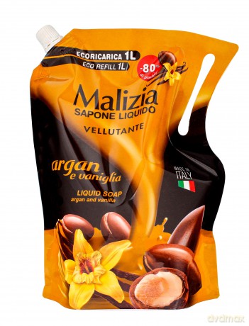 Malizia Mydlo Refill 1l Argan&Vanilia
