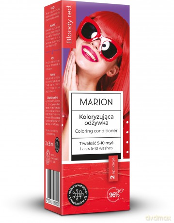 MARION Koloryzująca Odżywka do włosów (5-10 myć) - Bloody Red-(2x35ml)