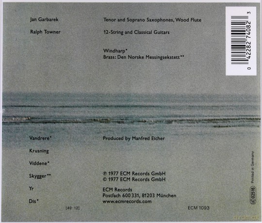 Jan Garbarek: Dis [CD]
