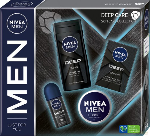NIVEA Men Zestaw prezentowy dla mężczyzn Deep Care