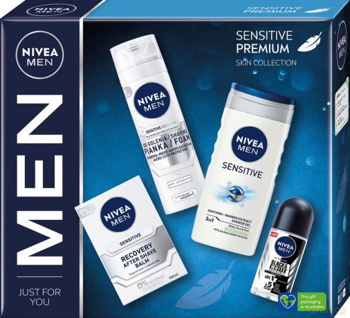 NIVEA Men Zestaw prezentowy dla mężczyzn Sensitive Premium