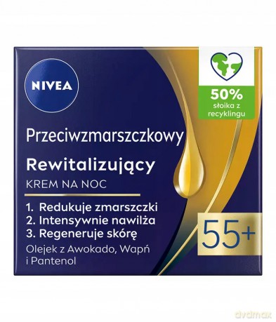 NIVEA V KREM p/zmarszcz 55+ noc& new&