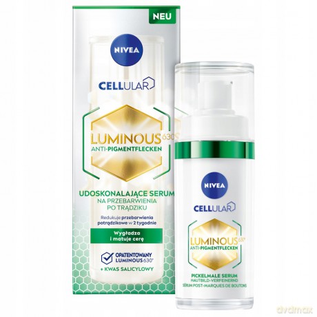 NIVEA V LUMINOUS Serum n/przebarwi. po trądziku