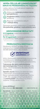 NIVEA V LUMINOUS Serum n/przebarwi. po trądziku