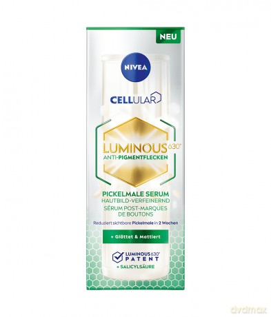 NIVEA V LUMINOUS Serum n/przebarwi. po trądziku