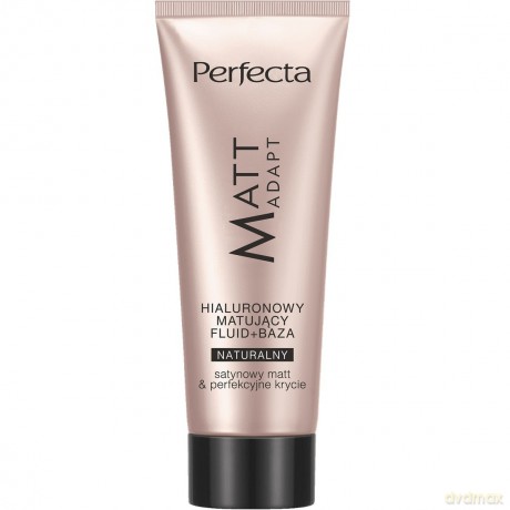 PERFECTA Matt Adapt Hialuronowy Matujący Fluid+Baza do twarzy - naturalny 30ml