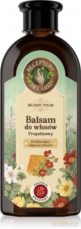 RECEPTURY ZIELARKI Skarby Polne Balsam z propolisem kwiatowym zwiększający objętość włosów 350ml