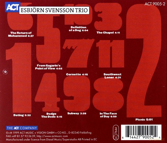 Svensson, Esbjörn Trio e.s.t.: From Gagarin's Point of View [CD]