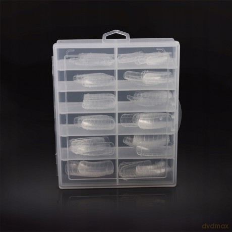 Silcare Formy do akrylozelu clear DUAL 100 szt
