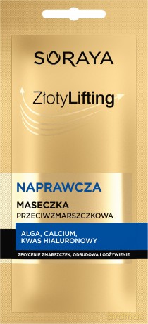 SORAYA Złoty Lifting Naprawcza Maseczka przeciwzmarszczkowa