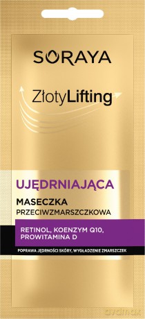 SORAYA Złoty Lifting Ujędrniająca Maseczka przeciwzmarszczkowa