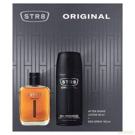 STR 8 Zestaw prezentowy Original (Woda po goleniu 50ml+Deo spray 150ml)