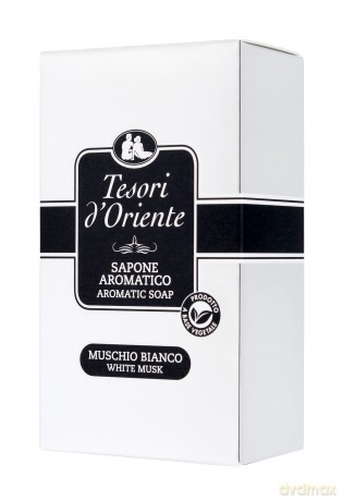 TESORI D`ORIENTE Aromatyczne Mydło w kostce - Muschio Bianco 125g