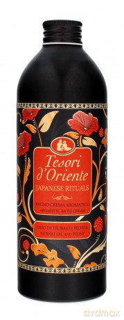 TESORI D`ORIENTE Kremowy Płyn do kąpieli Japanese Rituals - Tsubaki Oil & Peony 500ml