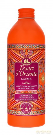 TESORI D`ORIENTE Kremowy Płyn do kąpieli Karma - Kwiat Nashi & Drzewo Cedrowe 500ml