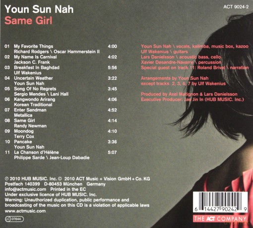 Nah, Youn Sun: Same Girl [CD]
