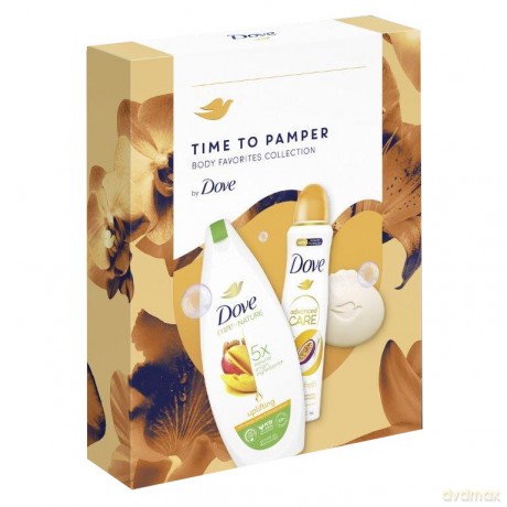 UNILEV ZESTAW DOVE PAMPER(żel+deo spay+mydło)&