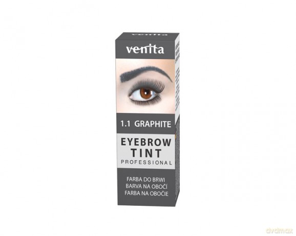 VENITA Eyebrow Tint Profesjonalna Farba do brwi w proszku - 1.1 Graphite (grafitowa)
