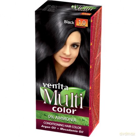 VENITA Farba do włosów bez amoniaku Multi Color - 1.0 Black