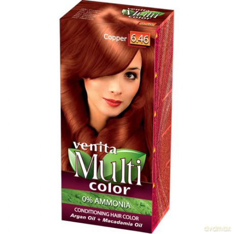 VENITA Farba do włosów bez amoniaku Multi Color - 6.46 Copper