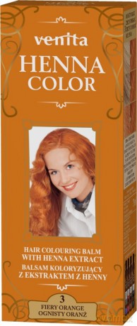 VENITA Henna Color Balsam koloryzujący z ekstraktem z Henny - 3 Ognisty Oranż