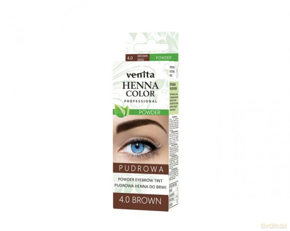 VENITA Henna Color Pudrowa Henna do brwi - 4.0 Brown (Brązowa)