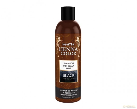VENITA Henna Color Szampon do włosów w odcieniach ciemnych i czarnych - Black 250ml