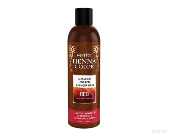 VENITA Henna Color Szampon do włosów w odcieniach czerwonych i rudości - Red 250ml