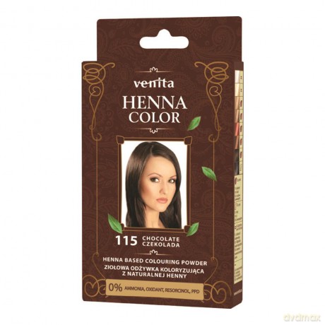 VENITA Henna Color Ziołowa Odżywka koloryzująca - 115 Czekolada