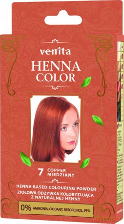 VENITA Henna Color Ziołowa Odżywka koloryzująca - 7 Miedziany