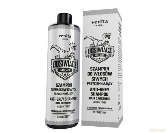 VENITA Men Szampon przyciemniający do włosów siwych - średnie tony 200ml