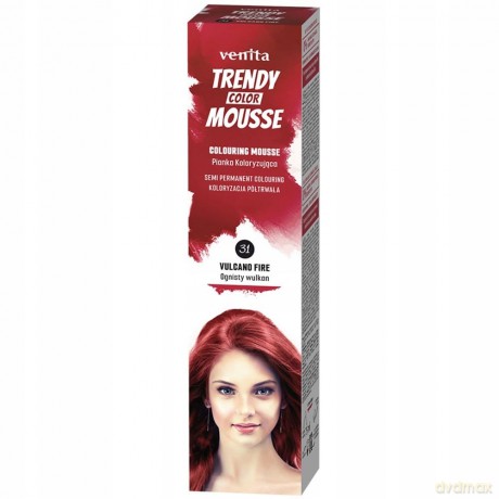 VENITA Trendy Color Mousse Pianka koloryzująca do włosów - 31 Vulcano Fire (Ognisty Wulkan) 75ml