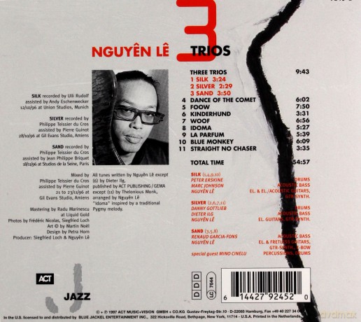 Le, Nguyen (M. Johnson, P. Erskine, D. Ilg, D. Gottlieb, R. Garcia-Fons, M. Cinelu): Three Trios [CD]