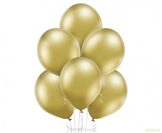 Balony Glossy Gold 50szt