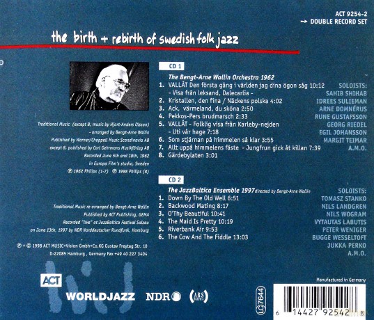 Wallin, Bengt-Arne; Jazz Baltica Ensemble feat. Tomasz Stańko: The Birth and Rebirth of Swedish Folk Jazz [2CD]