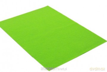 Filc dekoracyjny jasnozielony 20x30cm 10szt