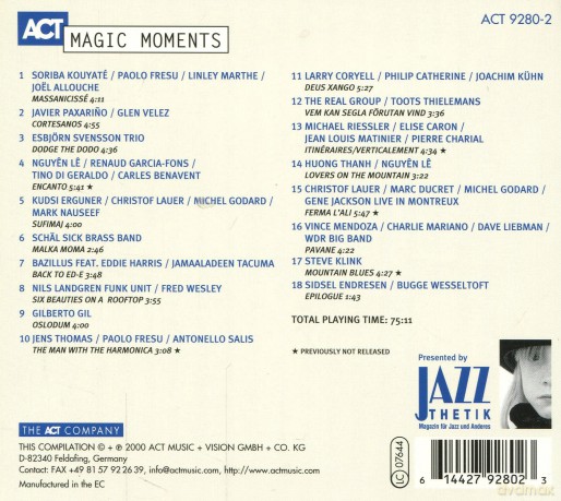 Various Artists: Ultimate ACT World-Jazz Collection vol. 4: Magic Moments (digibook) [CD]
