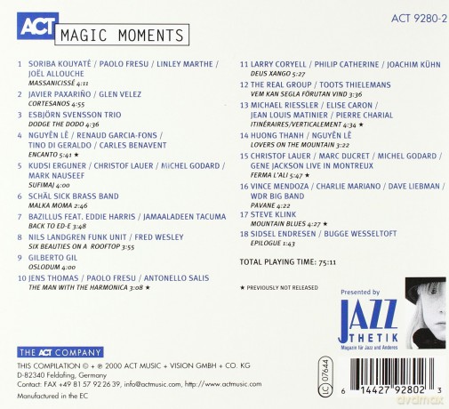 Various Artists: Ultimate ACT World-Jazz Collection vol. 4: Magic Moments (digibook) [CD]