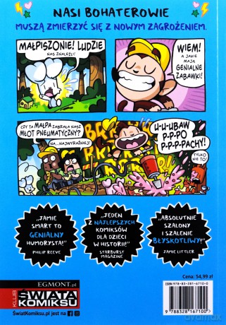 Królik kontra Małpa i inwazja ludzi (Tom 2) - Jamie Smart, Jamie Smart, Mateusz Lis [KOMIKS]