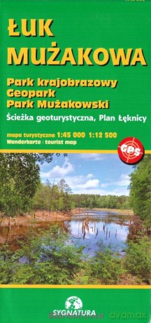 Mapa turystyczna - Łuk Mużakowa 1:45 000 i 1:12 500 [KSIĄŻKA]