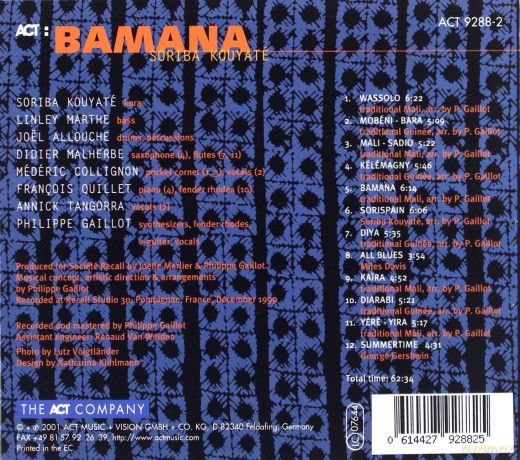 Kouyate, Soriba (L. Marthe, J. Allouche, D. Malherbe, P. Gaillot): Bamana [CD]