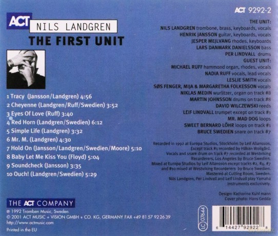 Landgren, Nils (M. Ruff, N. Ruff, L. Smith, L. Lindvall): The First Unit [CD]