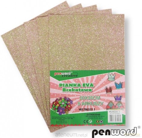 Pianka multicolor brokat 1 20x30 5szt