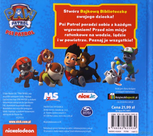 Psi Patrol. Bajkowa biblioteczka cz.5 [KSIĄŻKA]
